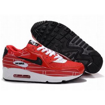 Nike Air Max 90 Womens Shoes Wholesale Red White Black Coupon